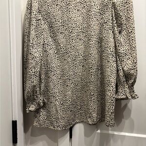 Doe & Rae Leopard Print Blouse